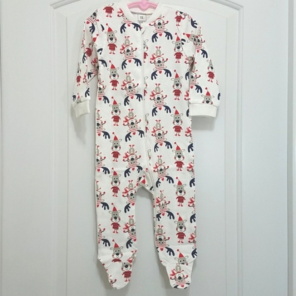 Winter Dog/Antler Hat 1pc Pajama